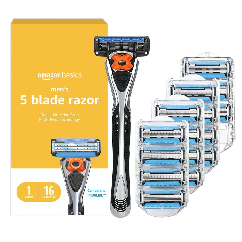 Amazon Basics 5-Blade MotionSphere Razor for Men