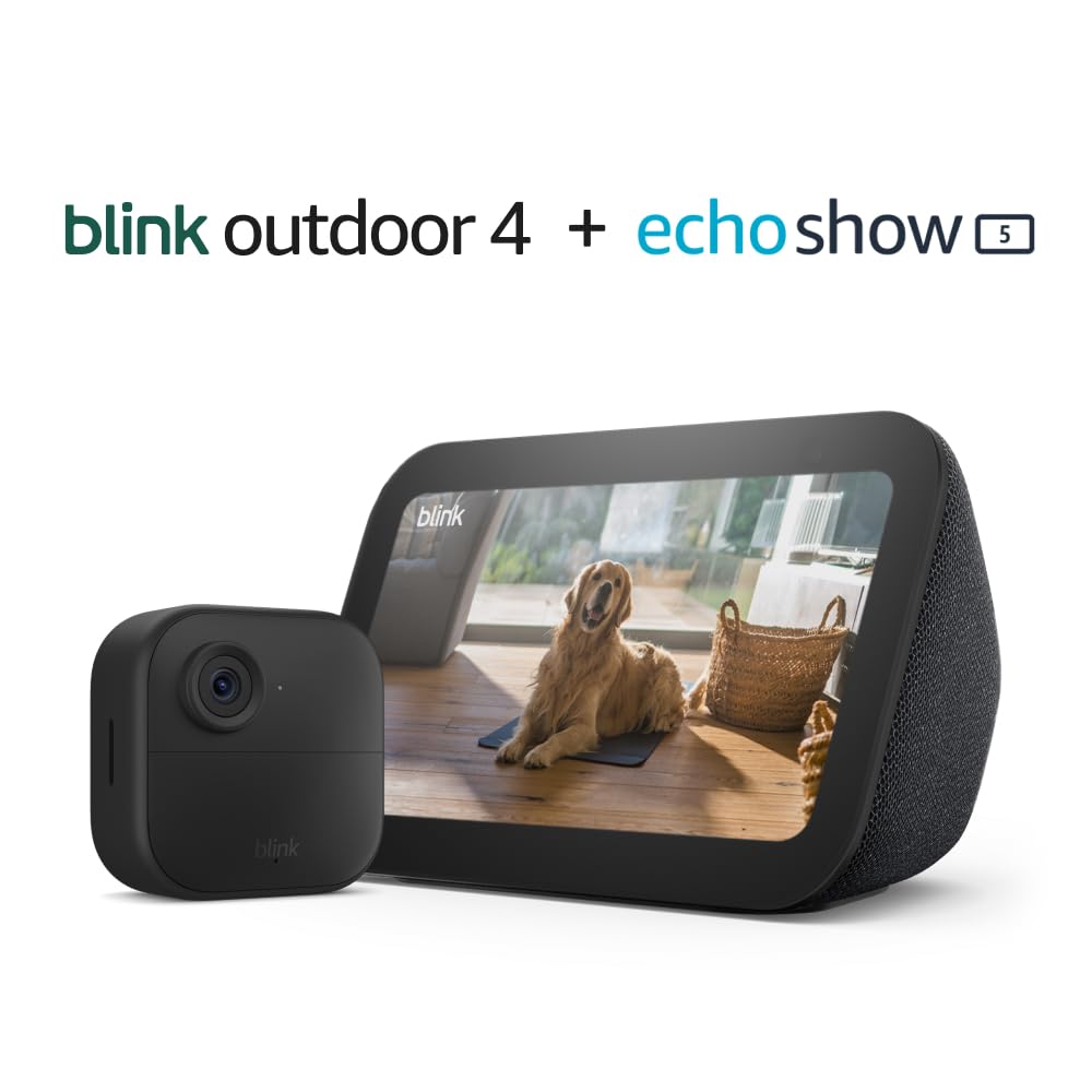 Blink Outdoor4 One-Camera System + Amazon Echo Show5