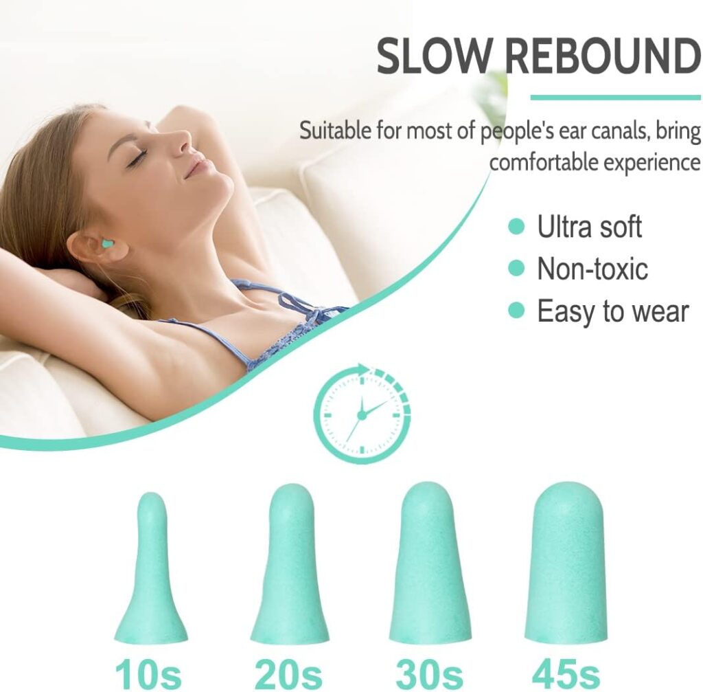 LYSIAN Ultra Soft Foam Earplugs Sleep