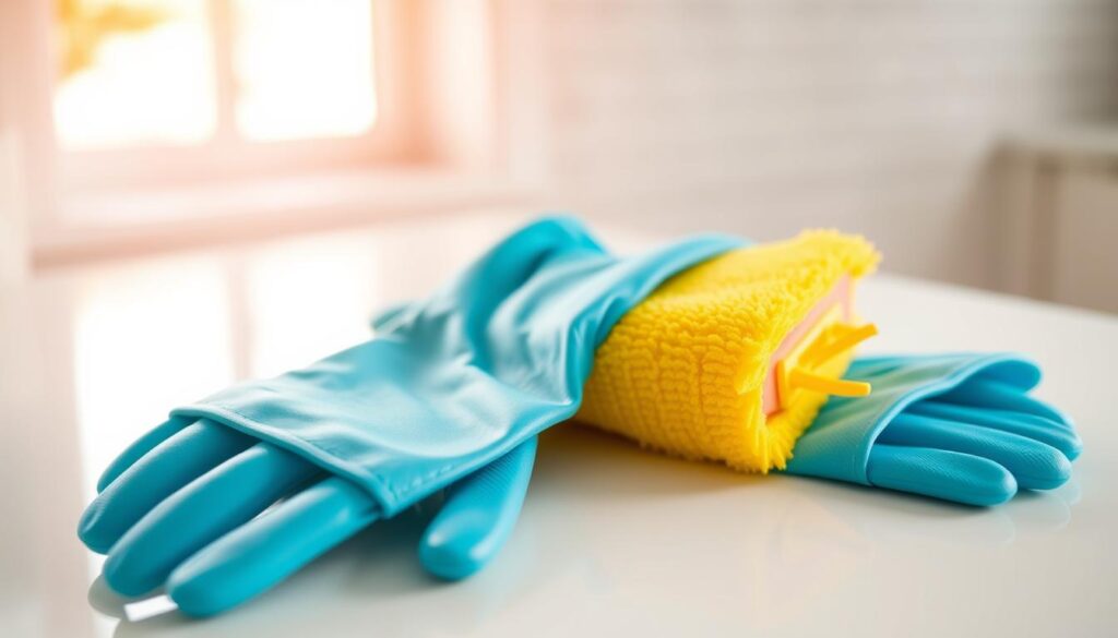 cleaning gloves